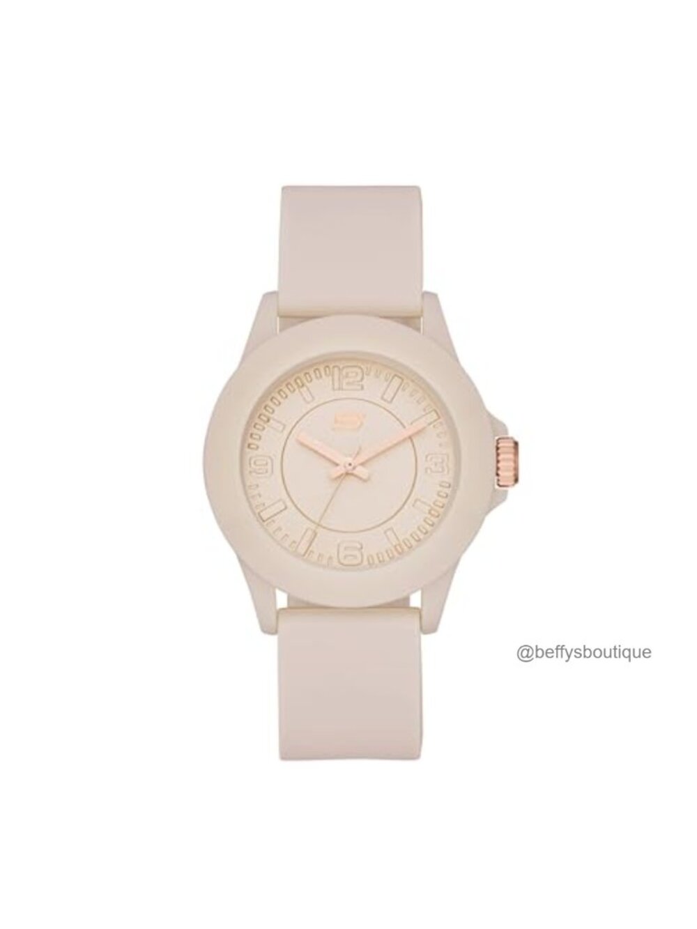 Women's Quartz Three-Hand Analog Watch Silicone Band 40mm